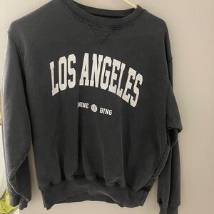 Anime Bing washed black sweatshirt